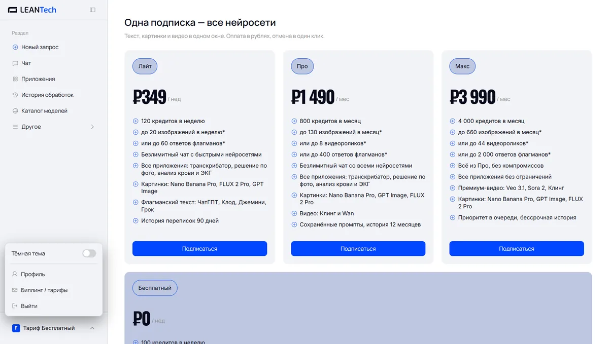 Оплата Picsart AI картой РФ
